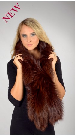 Brown Fox Fur Scarf